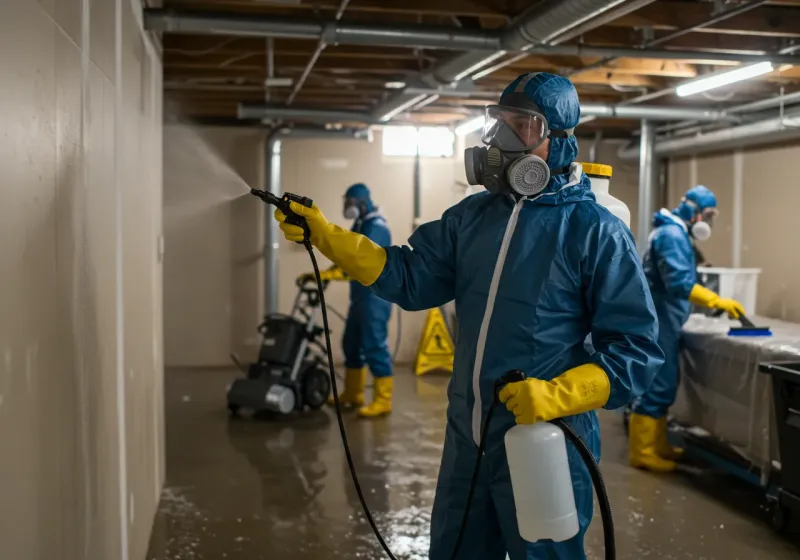 Basement Sanitization and Antimicrobial Treatment process in Woods County, OK